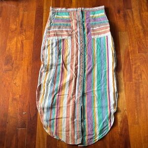 KAVU cotton button down skirt size small